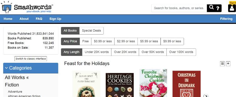 Smashwords - Online Publishing Websites