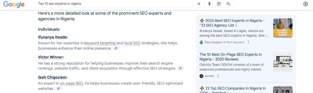 Top SEO Experts in Nigeria - Victor Winners Digital
